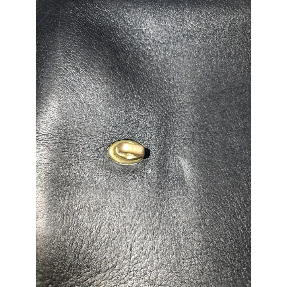 Vintage Coach Station Bag Black Leather Satchel Without Strap, Style 5130